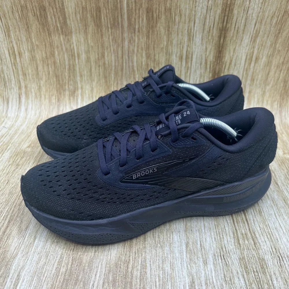Brooks Adrenaline GTS 24 Women's Size 8.5 Black Running Shoes 1204261B020